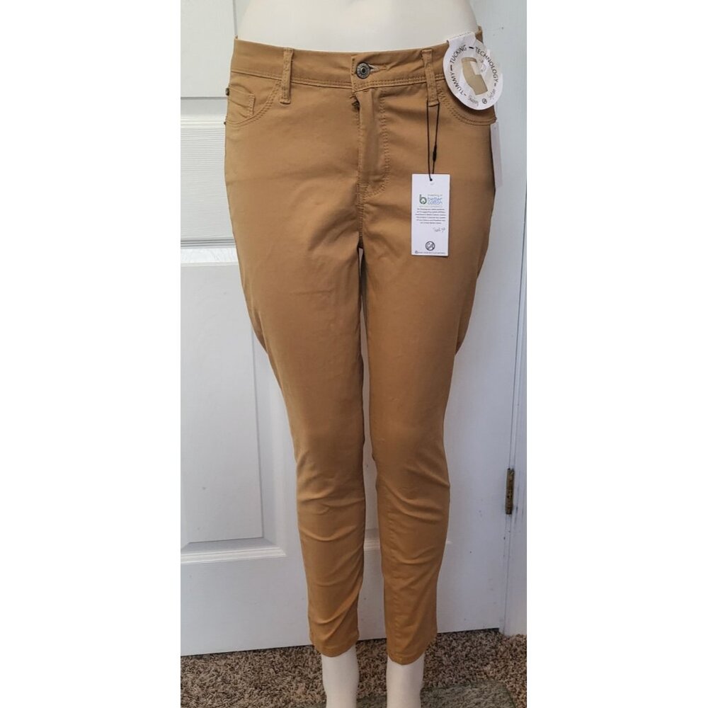 Curve Appeal Womens Tummy Tucking Crop Jeans Stretch Denim Size 8/29 NWT